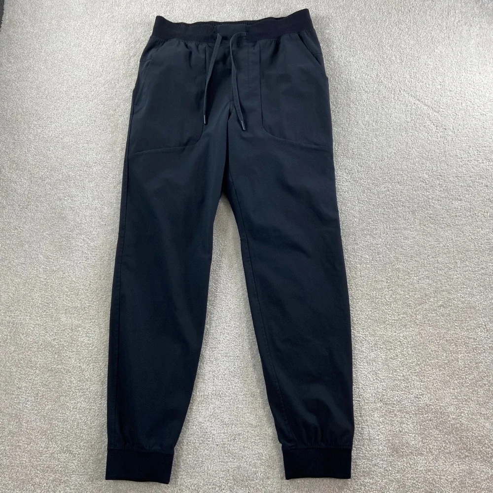 Lululemon ABC Joggers Mens Medium Black Warpstreme Tapered Cuffs Drawstring